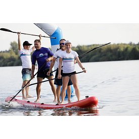 Tričko dámské PADDLEBOARDING WHITE lycra krátký rukáv