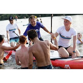 Tričko dámské PADDLEBOARDING WHITE lycra krátký rukáv