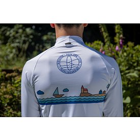 Tričko pánské PADDLEBOARDING WHITE lycra dlouhý rukáv