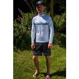 Tričko pánské PADDLEBOARDING WHITE lycra dlouhý rukáv