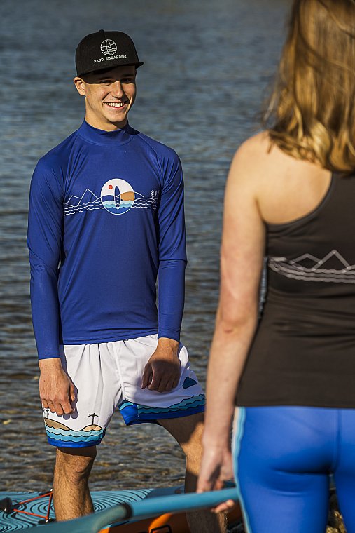 Kraťasy pánské PADDLEBOARDING WHITE volné