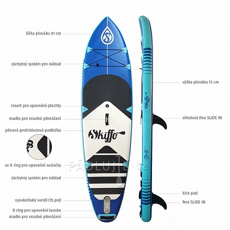 Paddleboard SKIFFO SMU 10'4 COMBO - nafukovací paddleboard, windsurfing, kajak