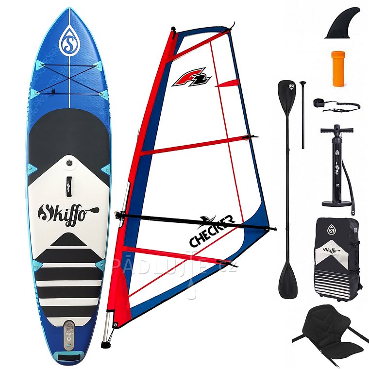 Paddleboard SKIFFO SMU 10'4 COMBO  - komplet s plachtou - nafukovací paddleboard, windsurfing, kajak