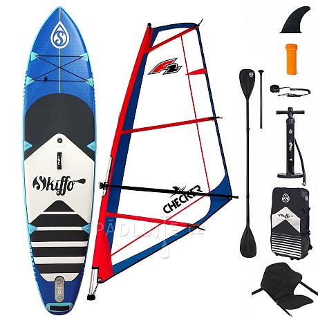 Paddleboard SKIFFO SMU 10'4 COMBO  - komplet s plachtou - nafukovací paddleboard, windsurfing, kajak