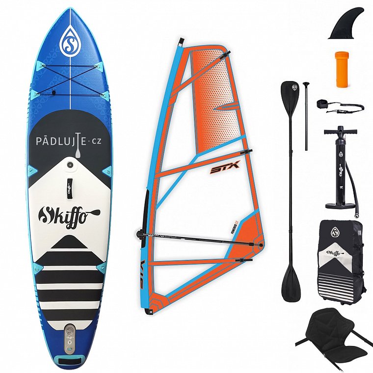 Paddleboard SKIFFO SUN SMU 10'4 WS -- komplet s plachtou - nafukovací paddleboard
