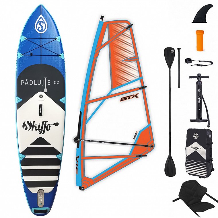 Paddleboard SKIFFO SUN SMU 10'4 WS -- komplet s plachtou - nafukovací paddleboard