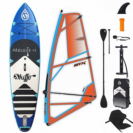 Paddleboard SKIFFO SMU 10'4 COMBO  - komplet s plachtou - nafukovací paddleboard, windsurfing, kajak