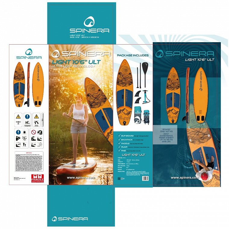 Paddleboard SPINERA SUP LIGHT 10'6 ULT - nafukovací