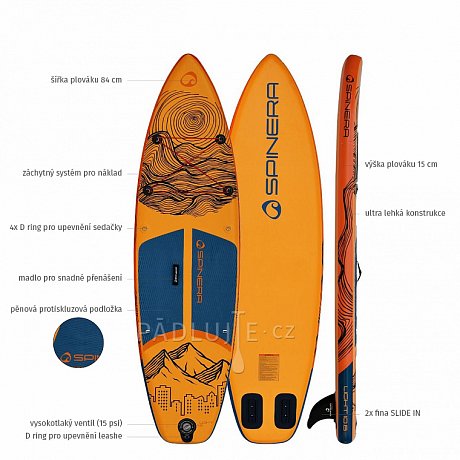 Paddleboard SPINERA SUP LIGHT 10'6 ULT - nafukovací