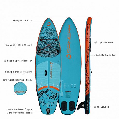 Paddleboard SPINERA SUP LIGHT 9'10 ULT - nafukovací