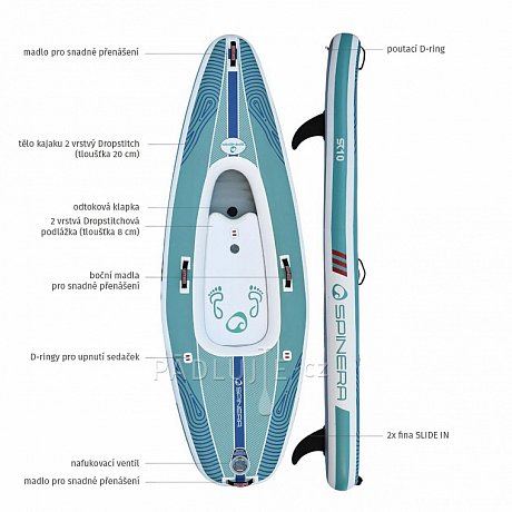 SPINERA SUPKAYAK SK10, 10'0 - nafukovací paddleboard i kajak