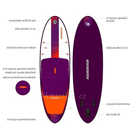 Paddleboard AQUADESIGN Lava 9'8'' - nafukovací