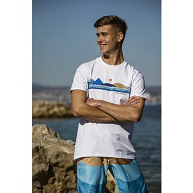 Tričko pánské PADDLEFASHION.COM WHITE bavlna krátký rukáv