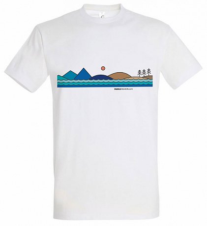 Tričko pánské PADDLEFASHION.COM WHITE bavlna krátký rukáv