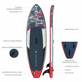 Paddleboard AQUA MARINA Wave 8'8''x30''x4''