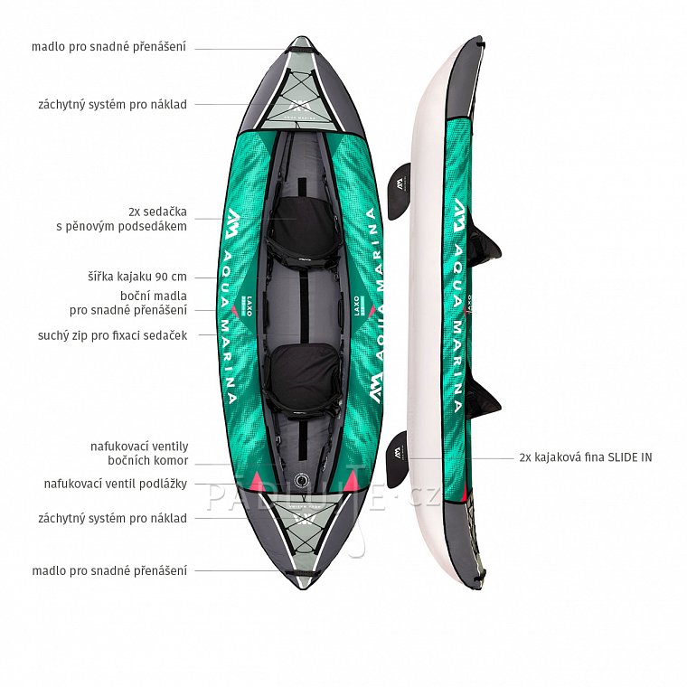 Kajak AQUA MARINA LAXO 320 dvoumístný nafukovací 2022