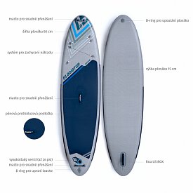 Paddleboard GLADIATOR ORIGIN 10'8 - nafukovací