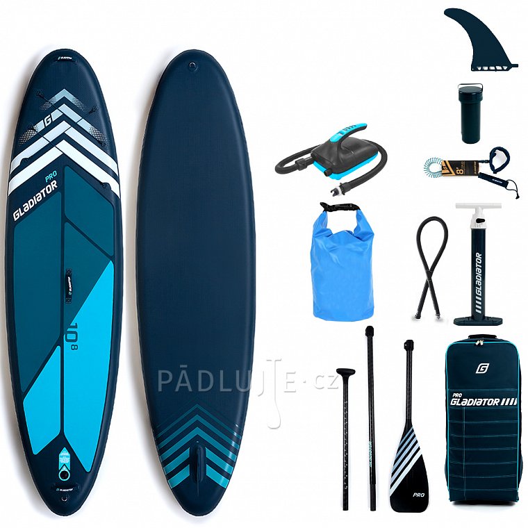 Paddleboard GLADIATOR PRO 10'8 s pádlem model 2022 - nafukovací