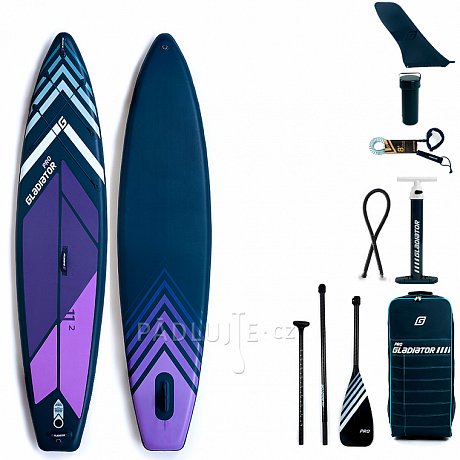 Paddleboard GLADIATOR PRO 11'2 s pádlem - nafukovací