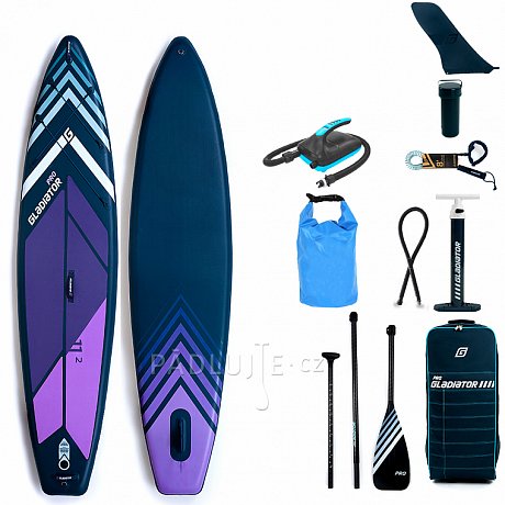 Paddleboard GLADIATOR PRO 11'2 s pádlem - nafukovací