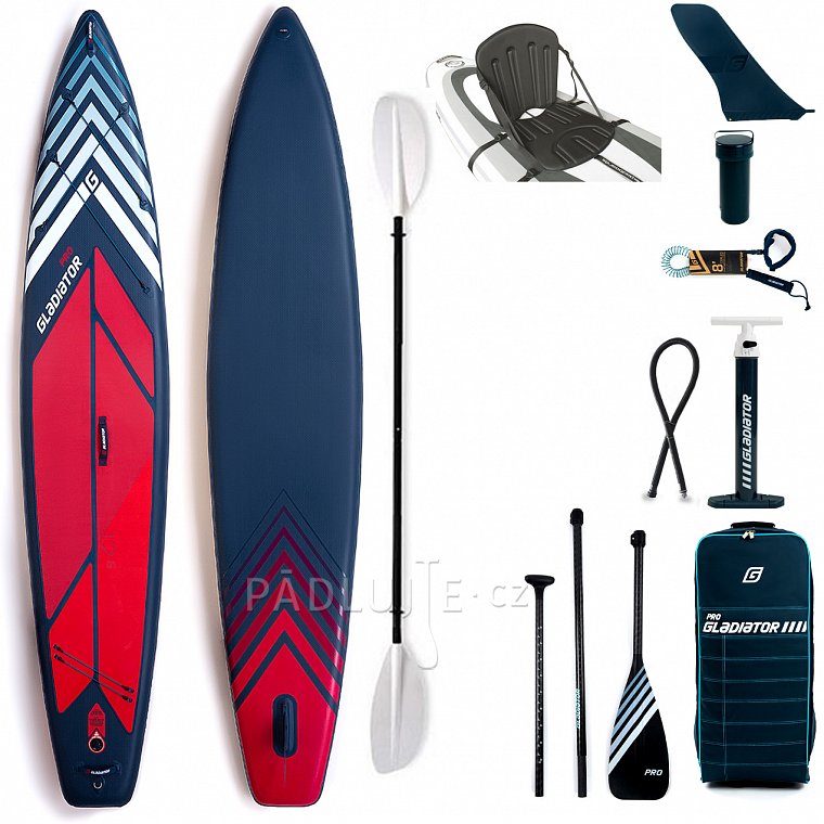 Paddleboard GLADIATOR PRO 12'6 LIGHT s pádlem - nafukovací