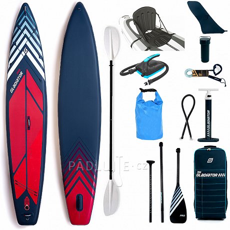 Paddleboard GLADIATOR PRO 12'6 LIGHT s pádlem - nafukovací