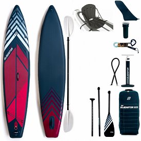 Paddleboard GLADIATOR PRO 12'6 TOURING s pádlem - nafukovací