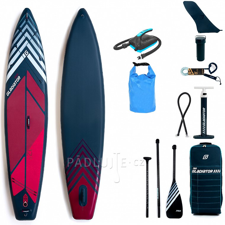 Paddleboard GLADIATOR PRO 12'6 TOURING s pádlem model 2022 - nafukovací