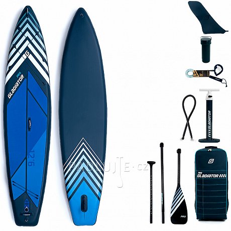 Paddleboard GLADIATOR PRO 12'6 WIDE s pádlem - nafukovací