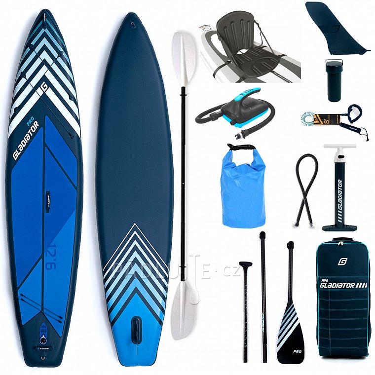 Paddleboard GLADIATOR PRO 12'6 WIDE s pádlem - nafukovací