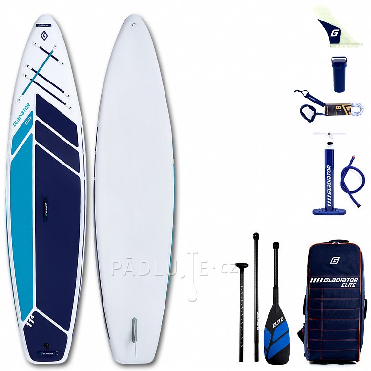 Paddleboard GLADIATOR ELITE 11'4 TOURING s karbon pádlem - nafukovací paddleboard