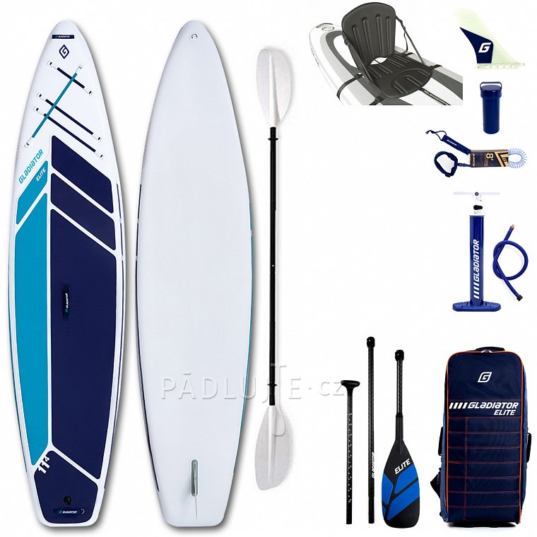 Paddleboard GLADIATOR ELITE 11'4 TOURING s karbon pádlem - nafukovací paddleboard