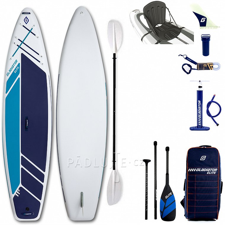 Paddleboard GLADIATOR ELITE 11'6 TOURING s karbon pádlem - nafukovací paddleboard