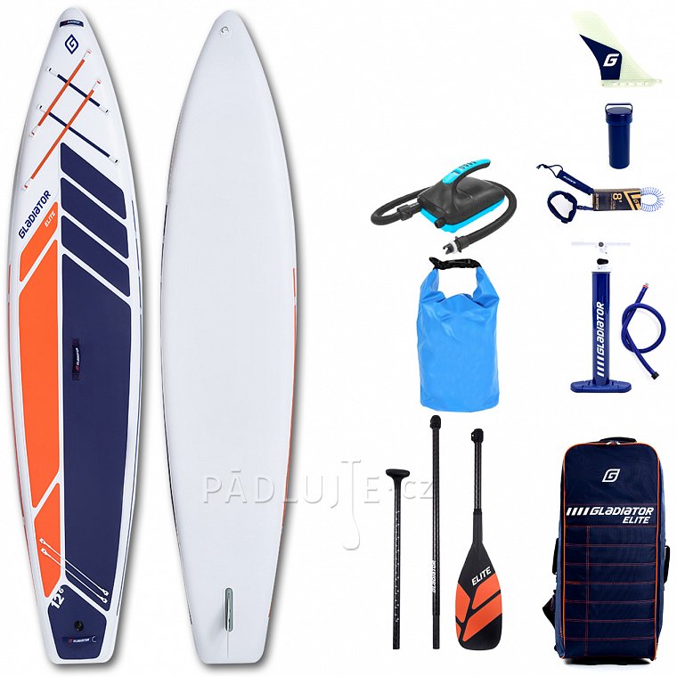 Paddleboard GLADIATOR ELITE 12'6 Touring s karbon pádlem model 2022  - nafukovací