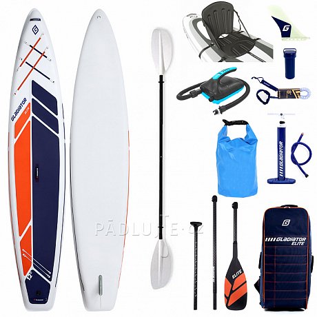 Paddleboard GLADIATOR ELITE 12'6 Light s karbon pádlem - nafukovací