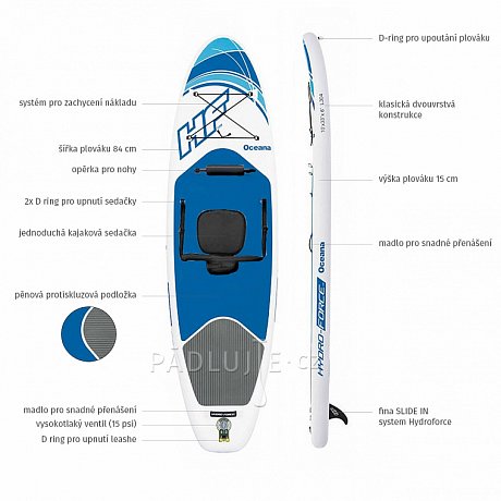 HYDRO FORCE Oceana Combo XL 10' s pádlem - nafukovací paddleboard