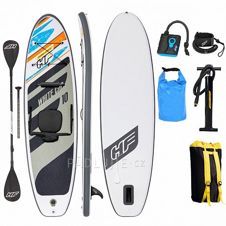 Paddleboard HYDRO FORCE WHITE CAP COMBO 10'0 s kajak pádlem a sedačkou - nafukovací paddleboard