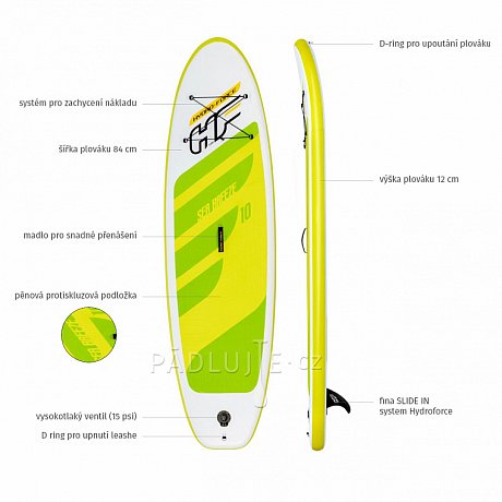 Paddleboard HYDRO FORCE SEA BREEZE 10'0 s pádlem - nafukovací paddleboard