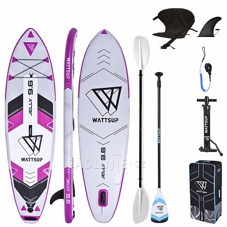 Paddleboard WATTSUP  JELLY 9'6 - nafukovací paddleboard s pádlem