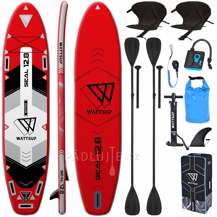 Paddleboard WATTSUP SEAL 12'8 s pádlem - nafukovací paddleboard