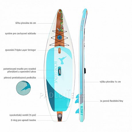 Paddleboard BODY GLOVE Alena 10'6 s pádlem - nafukovací paddleboard