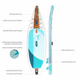 Paddleboard BODY GLOVE Alena 10'6 s pádlem - nafukovací paddleboard