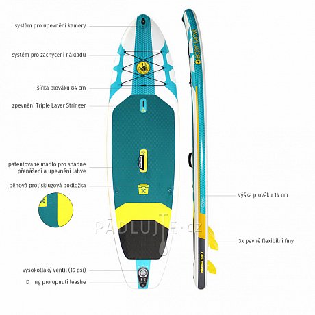 Paddleboard BODY GLOVE Navigator+ 10'6 s pádlem - nafukovací paddleboard