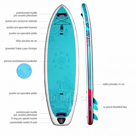 Paddleboard BODY GLOVE Oasis 10'0 s pádlem - nafukovací paddleboard