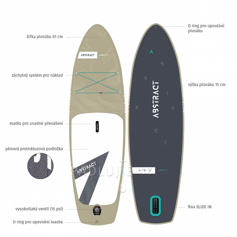 Paddleboard ABSTRACT JAWS 10'0  - nafukovací paddleboard