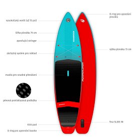 Paddleboard AQUADESIGN Tempo 11'6 - nafukovací