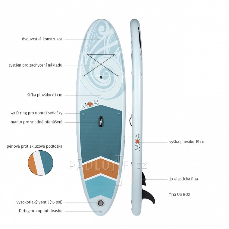 Paddleboard MOAI ALL-ROUND 10'6 - nafukovací paddleboard