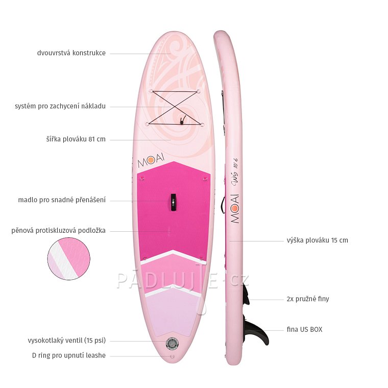 Paddleboard MOAI ALL-ROUND 10'6 woman - nafukovací paddleboard