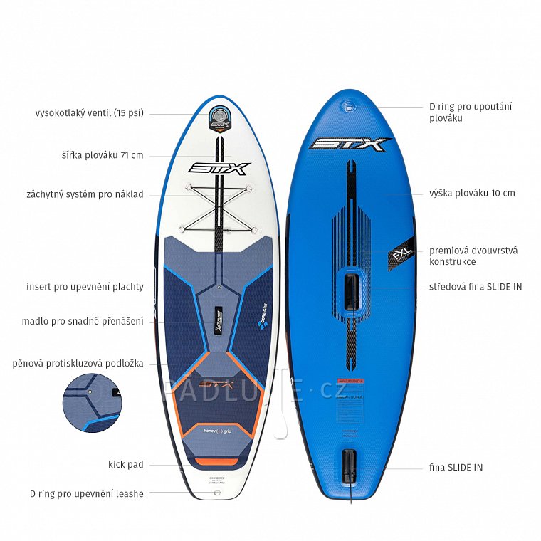 Paddleboard STX Hybrid Junior Cruiser 8' s pádlem - nafukovací paddleboard