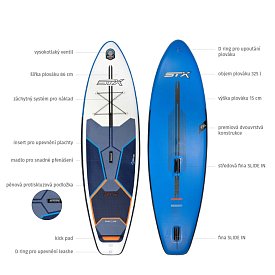 Paddleboard STX WindSUP Cruiser 10’8” s pádlem - nafukovací paddleboard a windsurfing